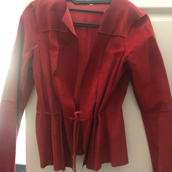 Suede Overlay Jacket - Picture 1 of 4